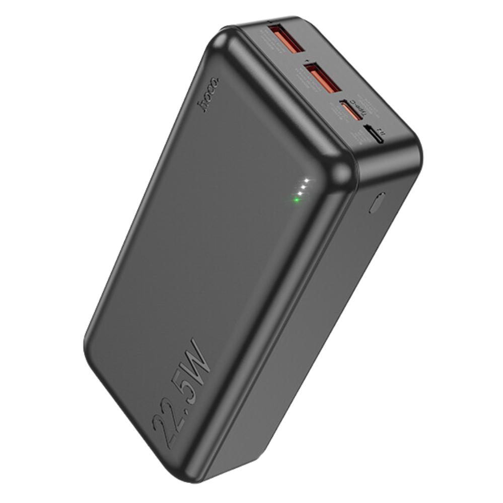 Повербанк із швидкою зарядкою Hoco J101B 30000 mAh 22,5W USB Type-C microUSB Чорний (120.1092)
