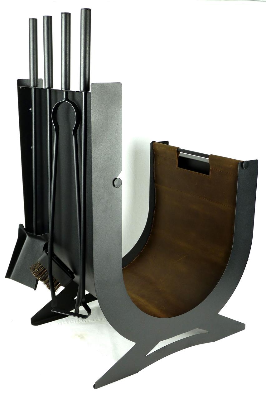 Набор для камина Перун дровница/инструменты/сумка для дров (883) - фото 2