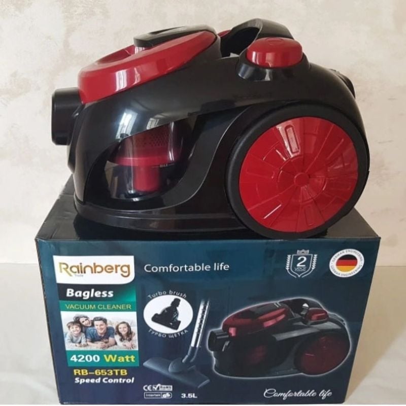 Пылесос Rainberg RB-653TB колбовый 3,5 л 4200W (26202655) - фото 12 Пылесос Rainberg RB-653TB колбовый 3,5 л 4200W (26202655) - фото 12