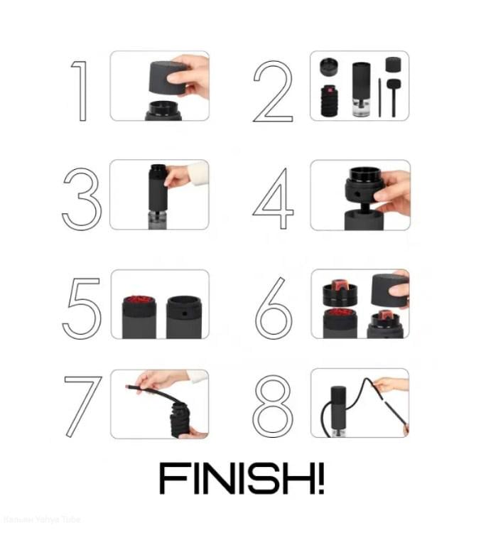 Кальян Yahya Tub Black (21734) - фото 4 Кальян Yahya Tub Black (21734) - фото 4