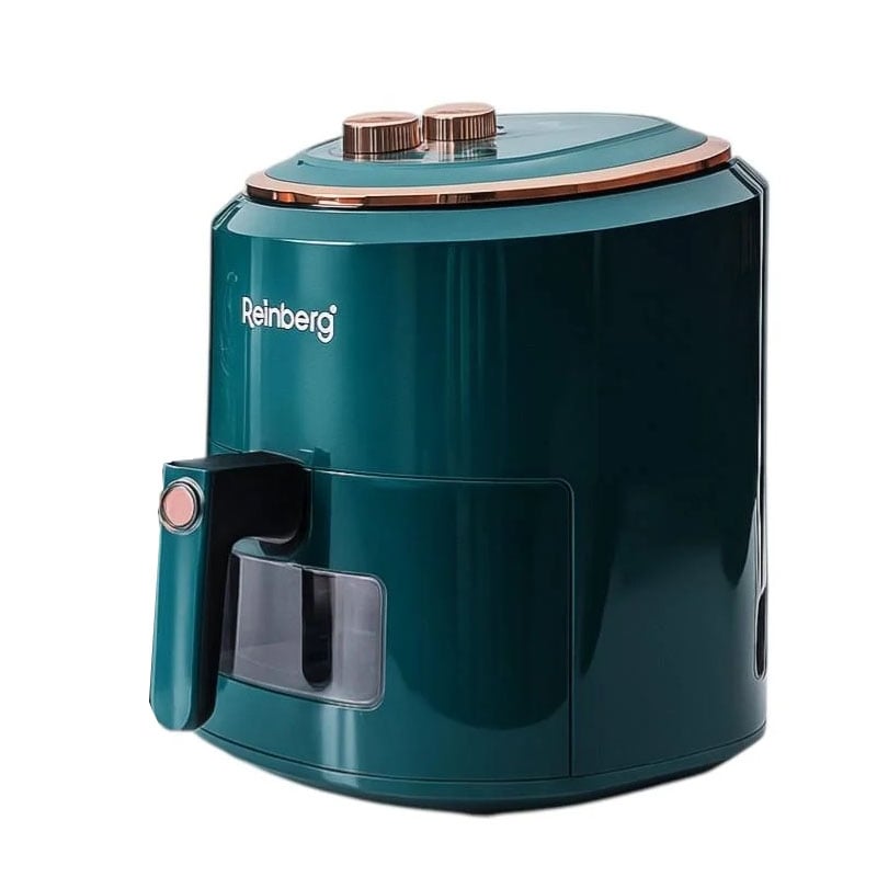 Аэрогриль Rainberg RB-2242 фритюрница терморегулятор 3800W таймер 6 л Green (36226886)