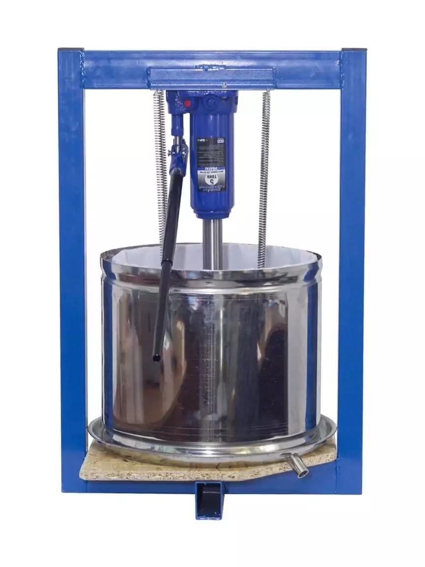 Пресс для сока с домкратом 25 литров ручной/гидравлический с нержавейки (010201) - фото 2 Пресс для сока с домкратом 25 литров ручной/гидравлический с нержавейки (010201) - фото 2