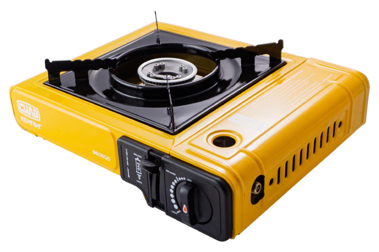 Плита газова портативна Сила 960500 342х285х113 мм сушеф з перехідником - фото 2 Плита газова портативна Сила 960500 342х285х113 мм сушеф з перехідником - фото 2