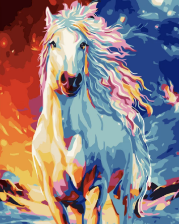 Картина по номерам Strateg Волшебный скакун 40x50 см (VA-3705)