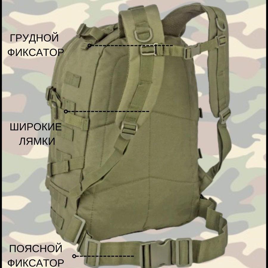 Рюкзак tactical Molle Оксфорд водонепроникний 40 л 50x40x20 см (12784440) - фото 6