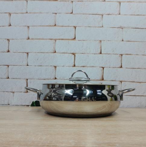 Каструля-сотейник OMS 2031-L-3.2 з нержавіючої сталі з кришкою для газу та індукції 3,2 л - фото 5