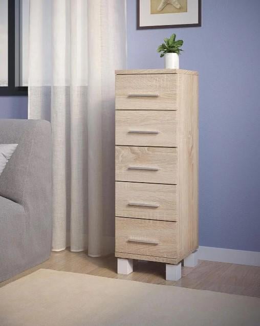 Комод на 5 шухляд Дуб Сонома (P53б) - фото 1 Комод на 5 шухляд Дуб Сонома (P53б) - фото 1