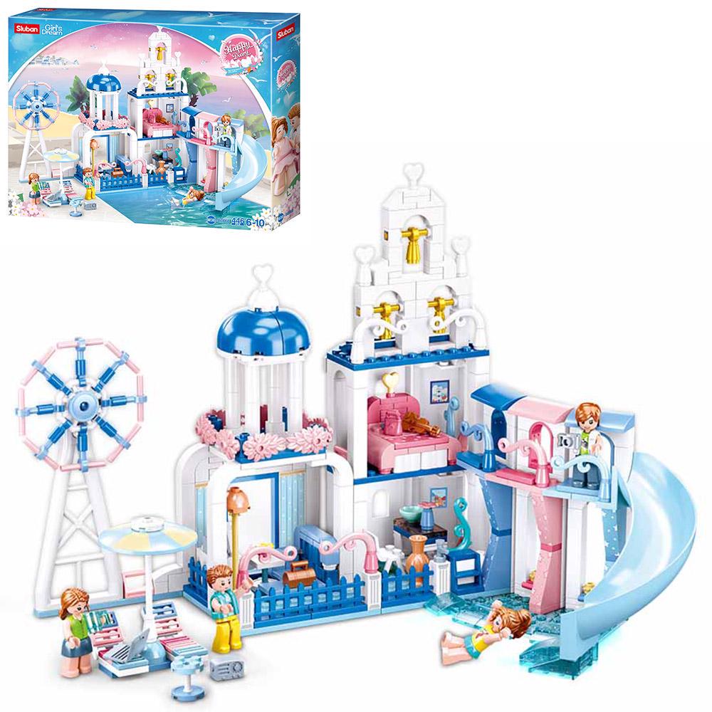 Конструктор дитячий Sluban Центр розваг фігурки персонажів 446 деталей (M38-B0868)