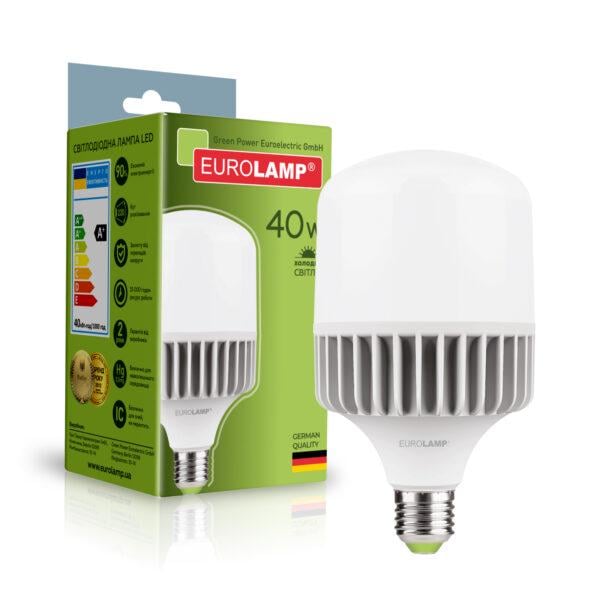 Лампа LED высокомощная Eurolamp 40W-E40-6500K (LED-HP-40406)