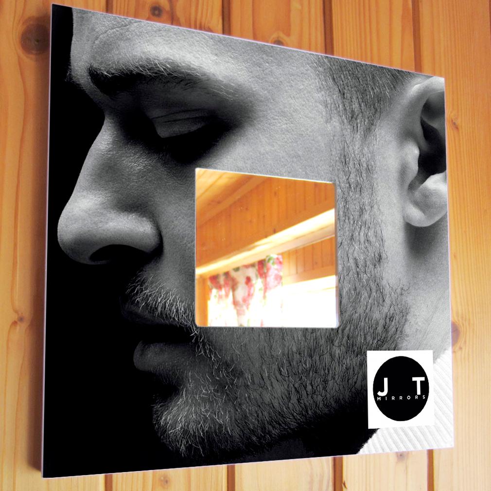 Зеркало с фото Певец Justin Timberlake 260х260 мм (M00810)