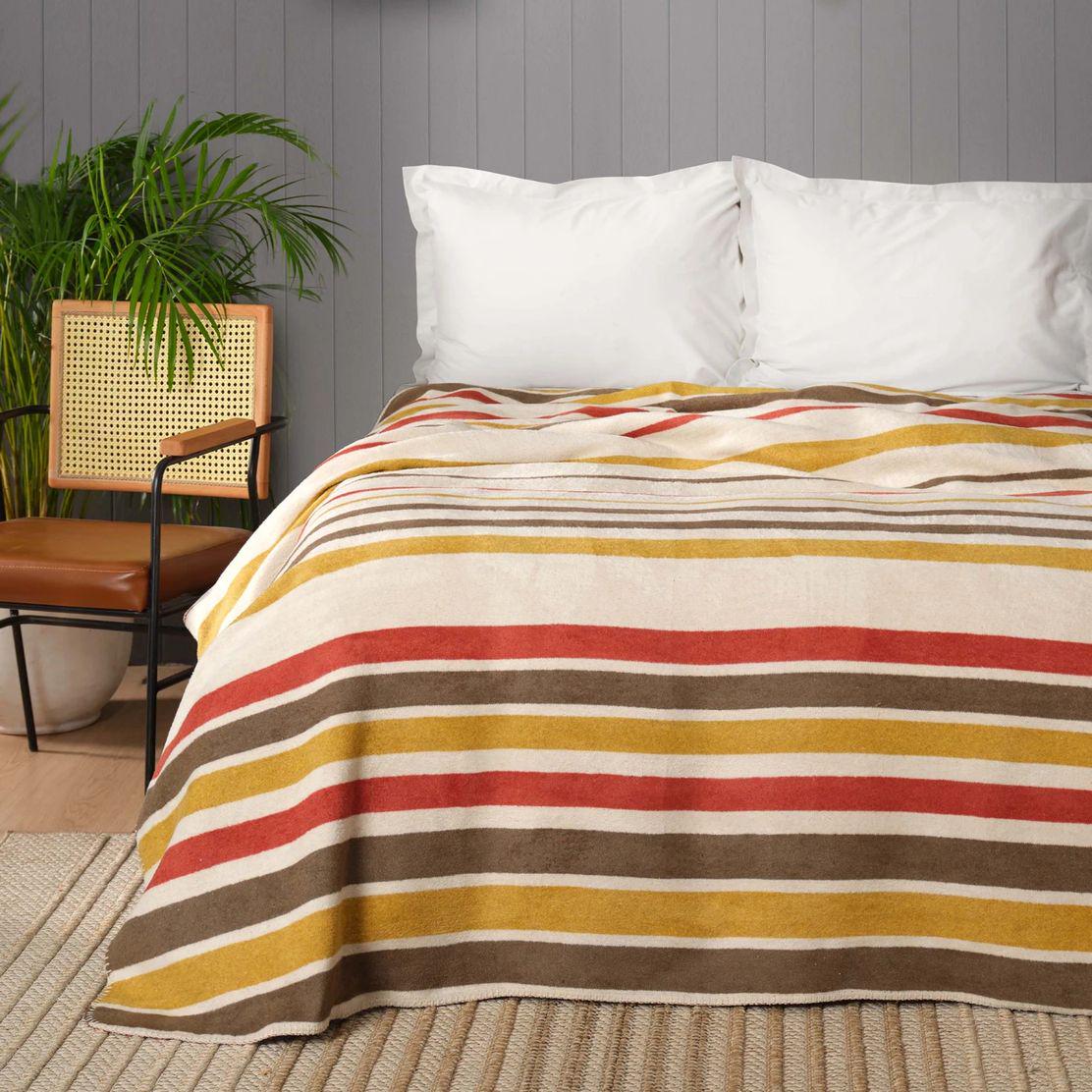 Плед Karaca Home Neva евро 180х220 см Терракотовый (12581695)