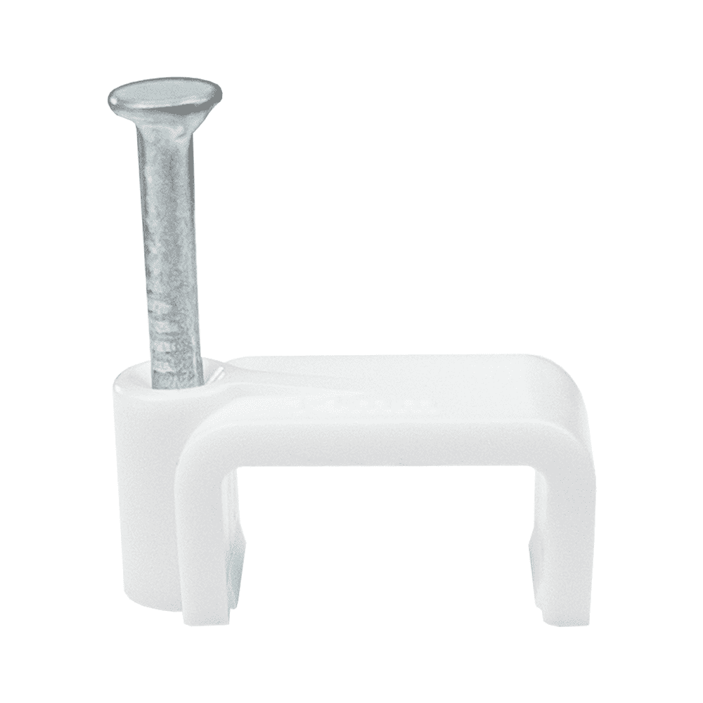 Скоба з цвяхом плоска СКІМ 5 мм 100 шт./уп. Білий (28680394)