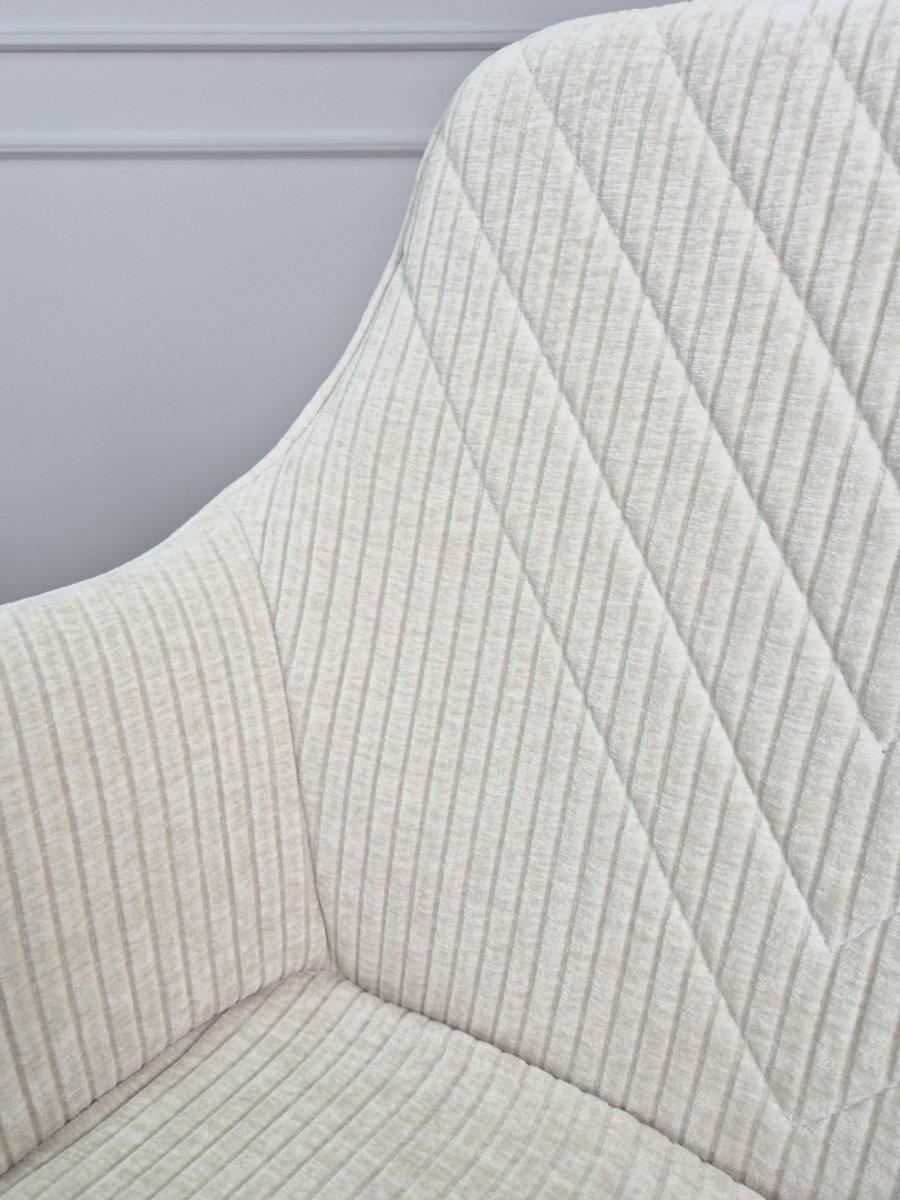 Стул-кресло кухонный ALISON вельвет Белый (26939075) - фото 10