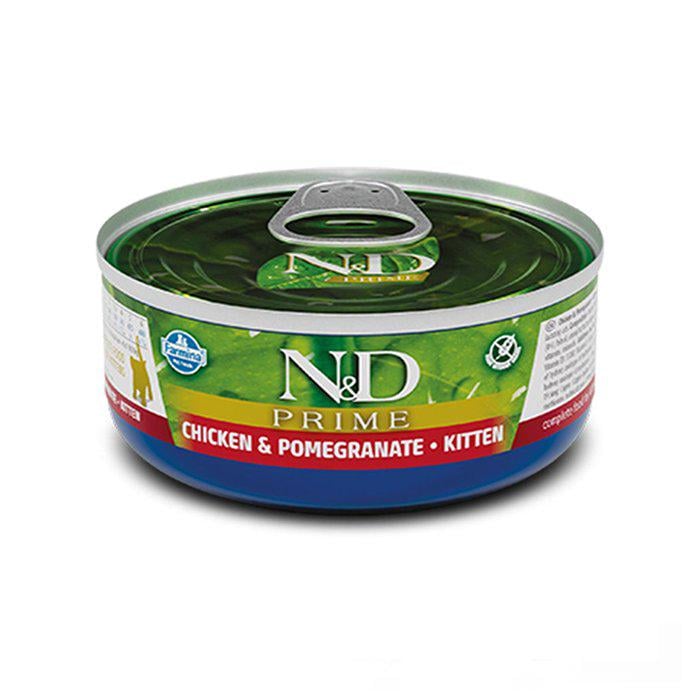 Консерва Farmina N&D Grain Free Prime Chicken Kitten для кошенят з куркою та гранатом 70 г (160598)
