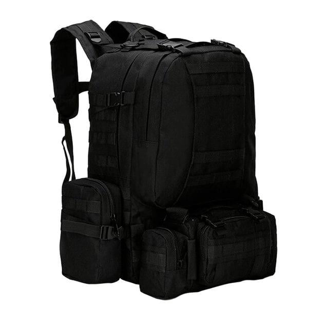 Рюкзак тактический Brandit с подсумками 50 л Черный (29867104)