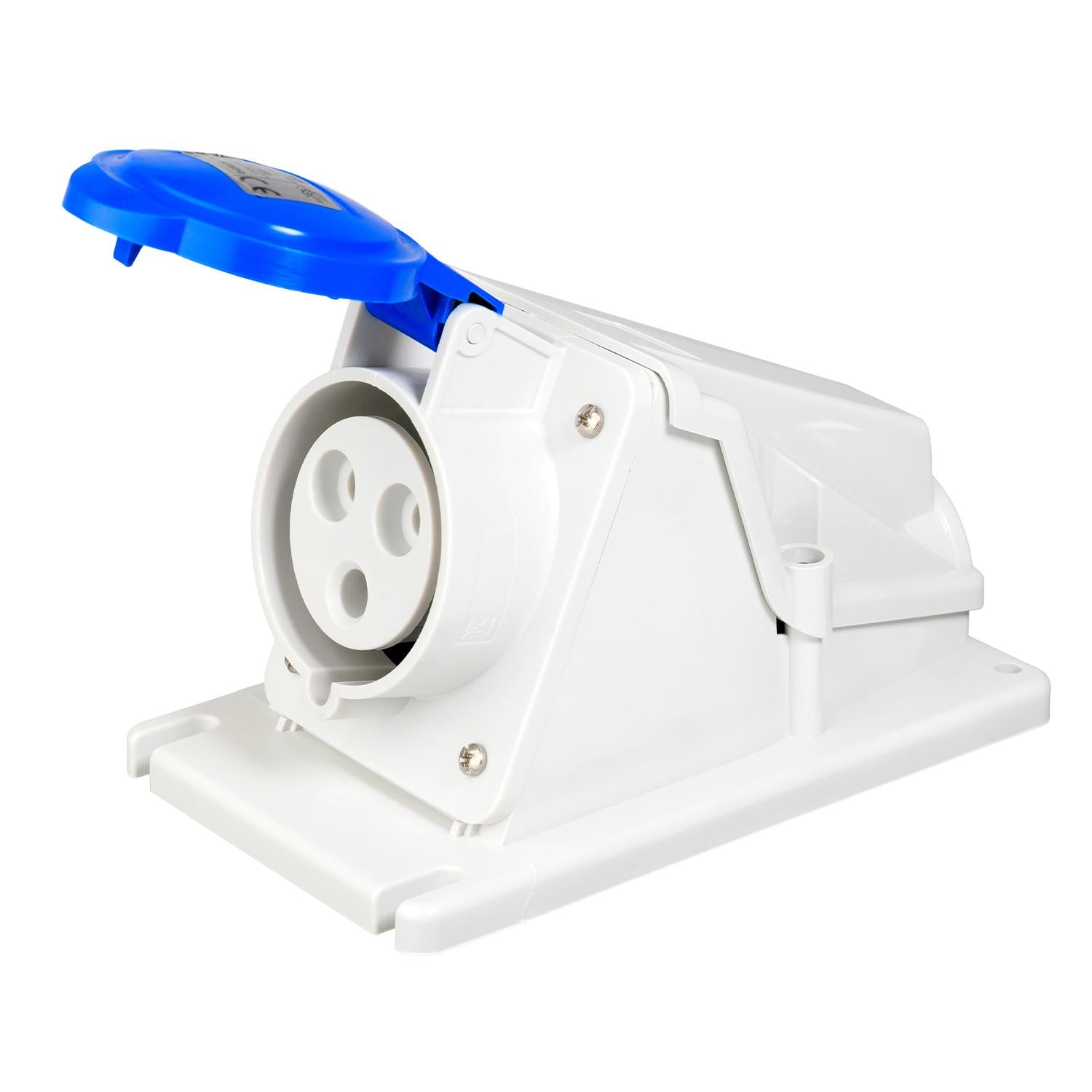 Силовая розетка Gewiss IEC 309 HP 2P+E 32А 230 В стационарная IP44 Синий (GW62488)