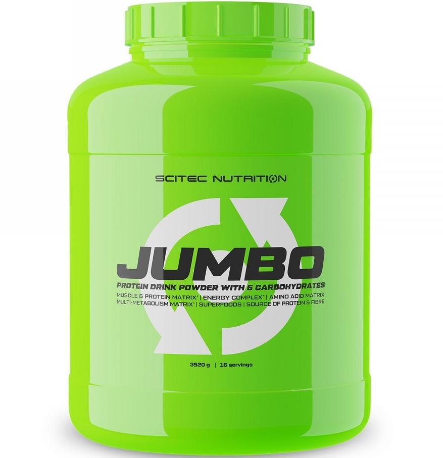 Гейнер Scitec Nutrition Jumbo 3520 g /16 servings/ Strawberry - фото 1