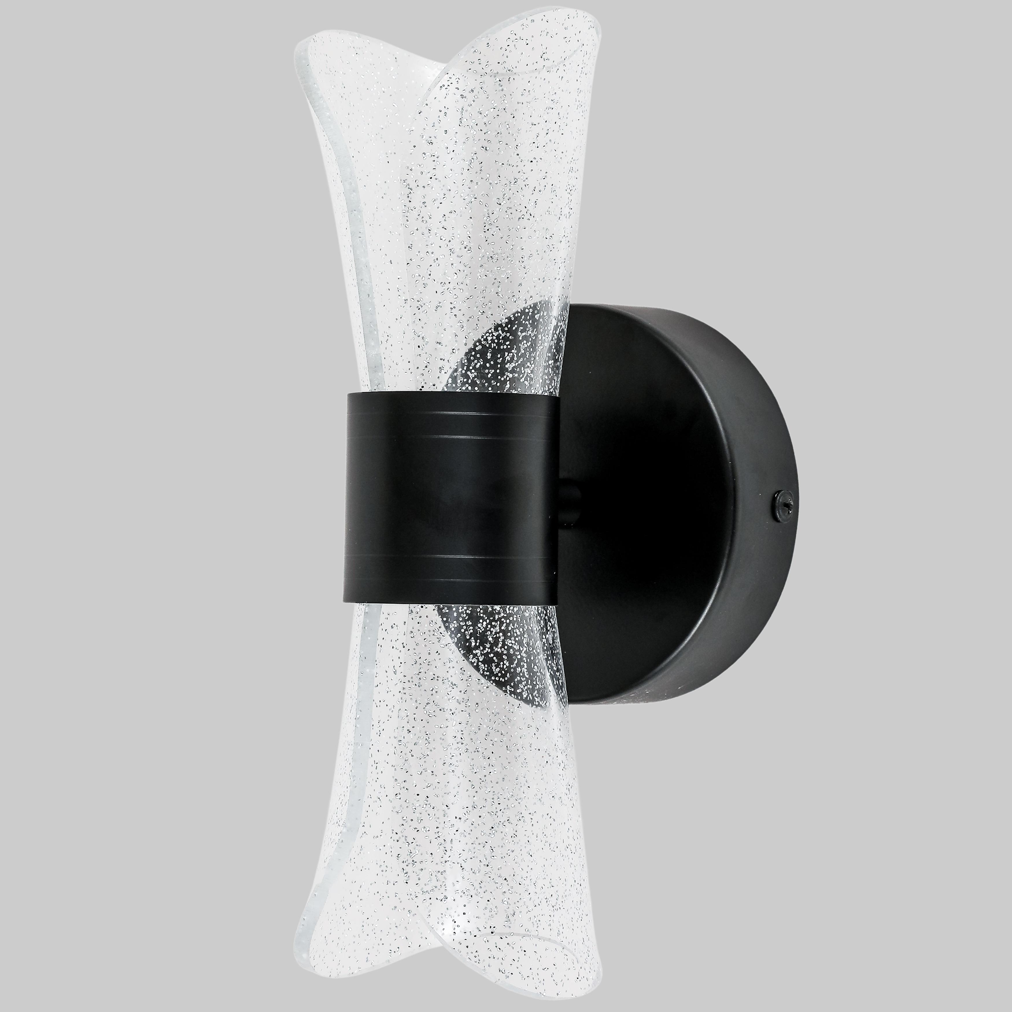 Світильник/бра настінний з блискітками 3,5W Чорний (74-W2520 BK)