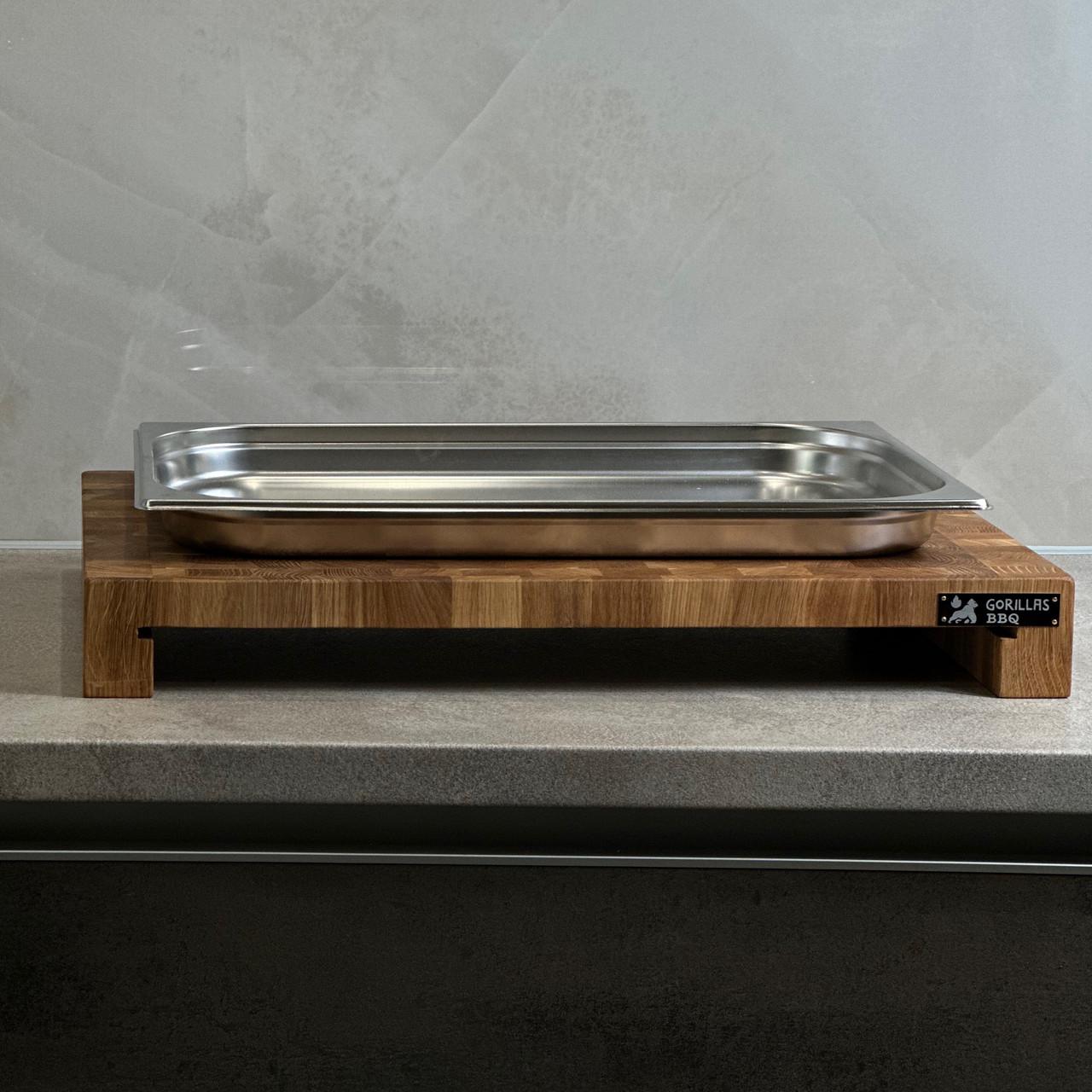 Доска разделочная профессиональная торцевая с гастроемкостью 60х40х7,5 см (DS8) - фото 5 Доска разделочная профессиональная торцевая с гастроемкостью 60х40х7,5 см (DS8) - фото 5