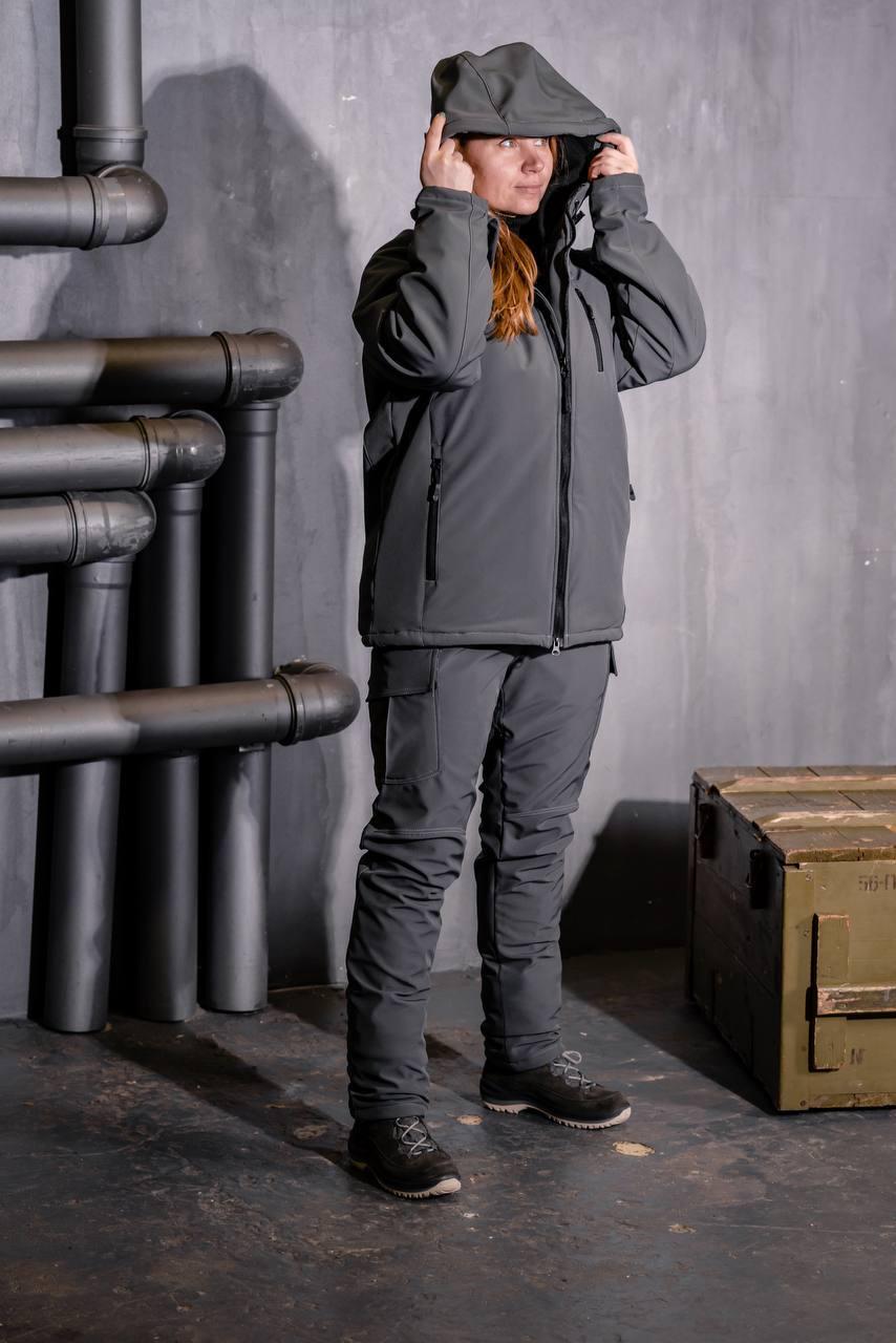 Штани жіночі зимові SM L Сірий (9666799)