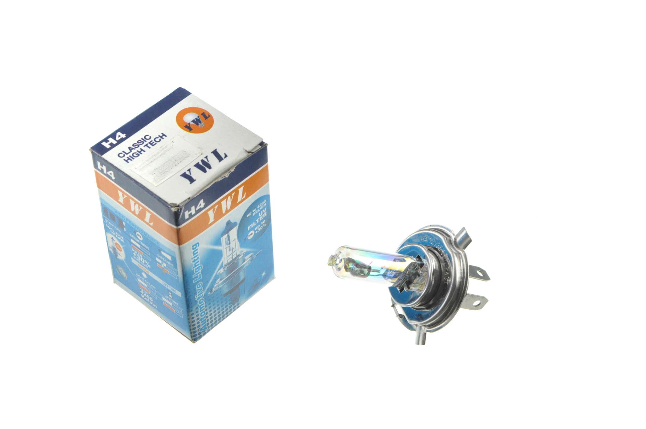 Лампа YWL H4 12V 35W/35W Радужный (L-205)