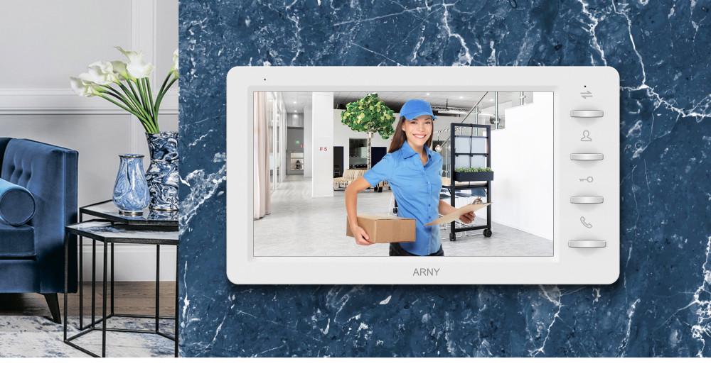 Відеодомофон 7" ARNY AVD-708 2Mpx з детектором руху і записом відео White (270363) - фото 4
