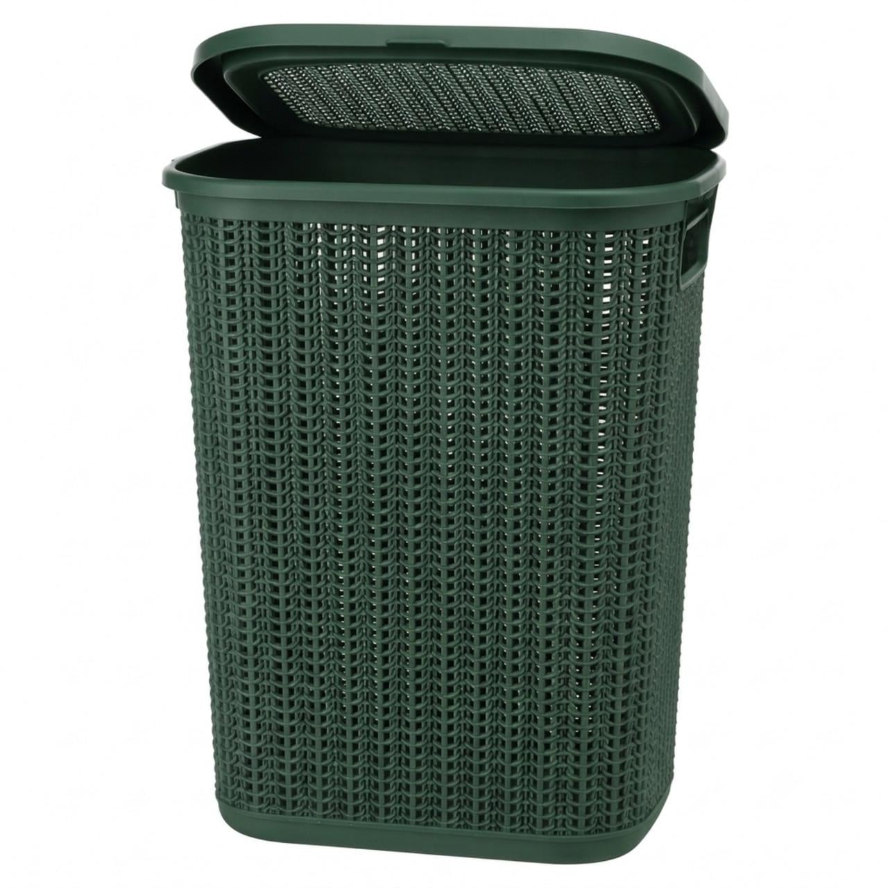 Корзина для белья вязка Ucsan Рlastik 50л 43x34x55 см (М-079)