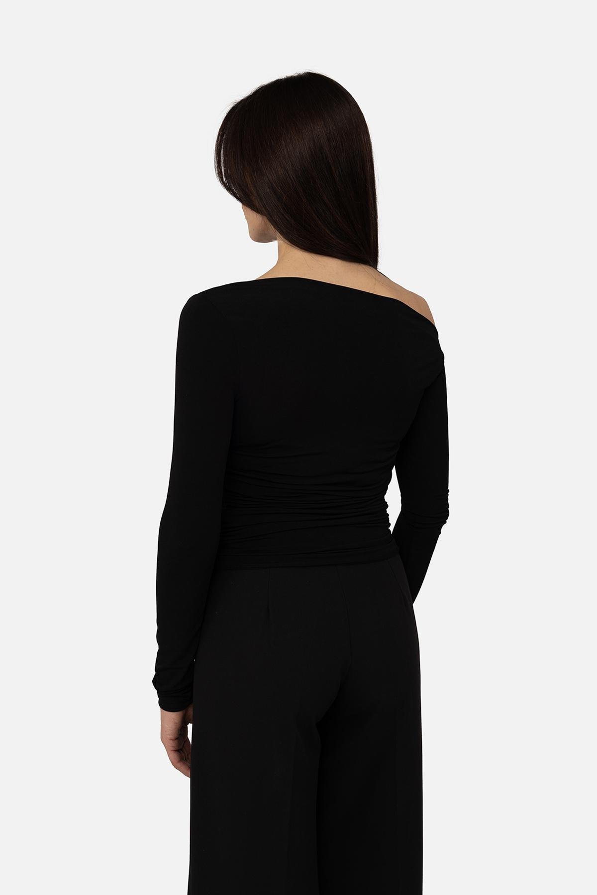 Джемпер жіночий з довгим рукавом ЦБ-00268961 р. 46 Чорний (SKT001042100) - фото 4 Джемпер жіночий з довгим рукавом ЦБ-00268961 р. 46 Чорний (SKT001042100) - фото 4