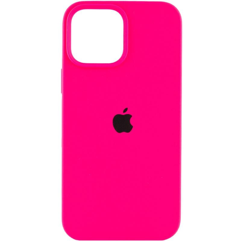 Противоударный Чехол Silicone Case Full Protective (AA) для Apple iPhone 15 Pro Max (6.7") Розовый / Barbie pink