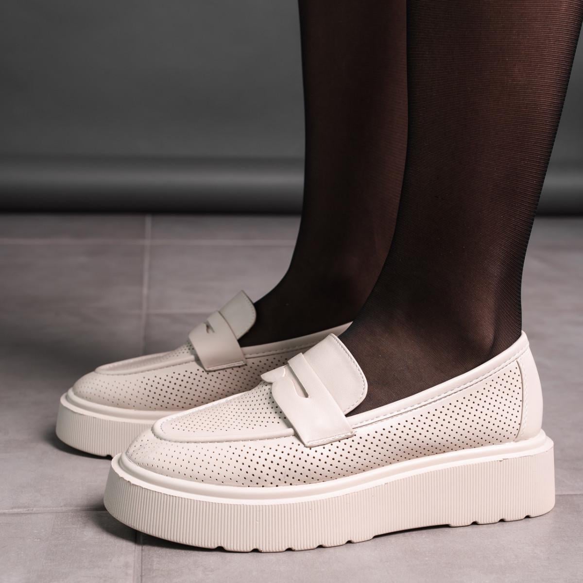 Броги женские Fashion р. 39 25 см Бежевый (3568)