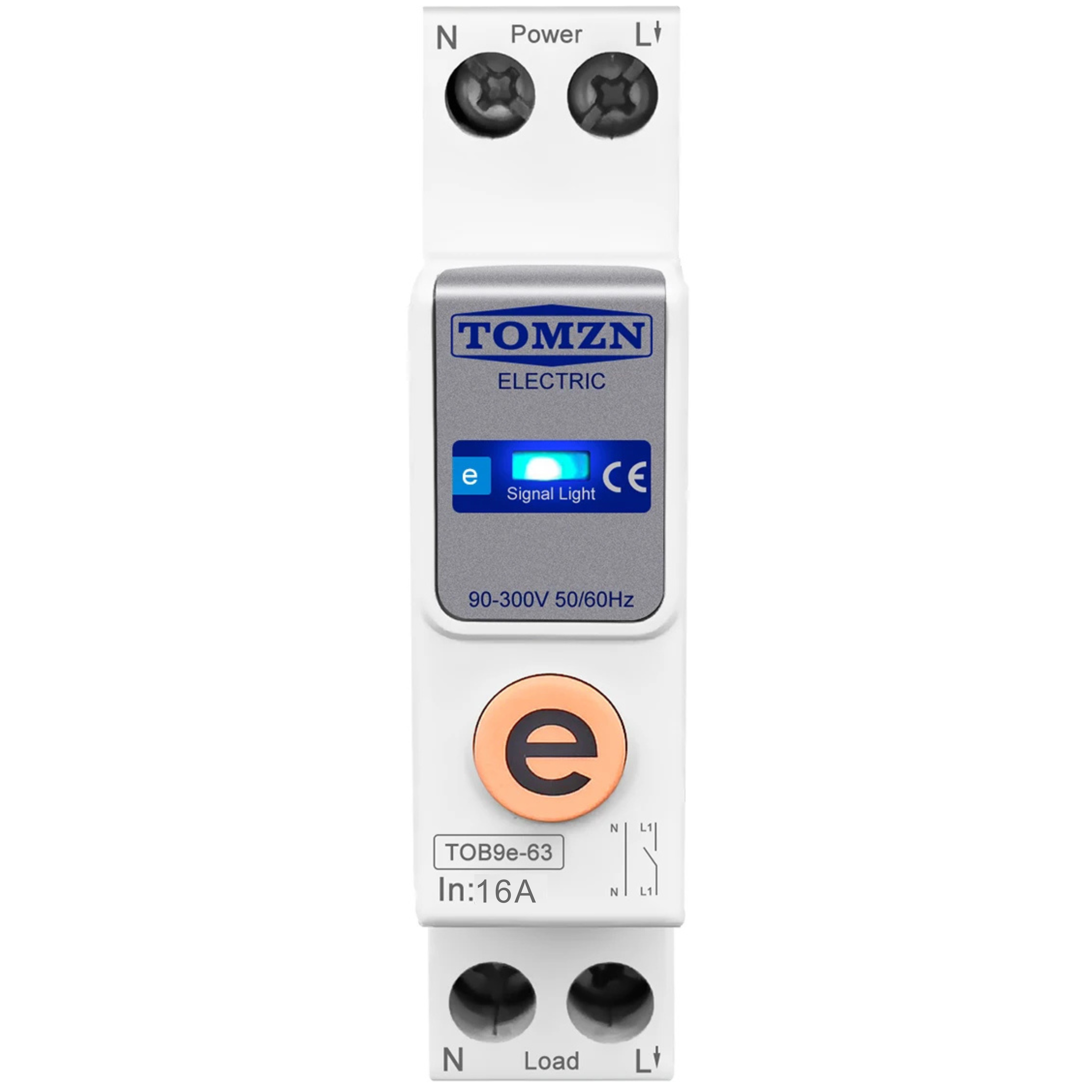 Умный автоматический выключатель Wi-Fi TOMZN TOB9e-63 16А без измерения энергии eWeLink (2655486585)