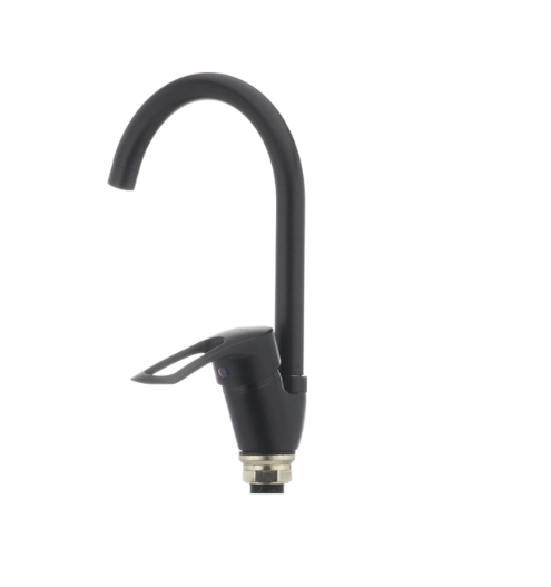 Смеситель для кухни Cron HANSBERG-777-G с высоким изливом однорычажный цинковый сплав Черный (b-CR0791) - фото 2 Смеситель для кухни Cron HANSBERG-777-G с высоким изливом однорычажный цинковый сплав Черный (b-CR0791) - фото 2