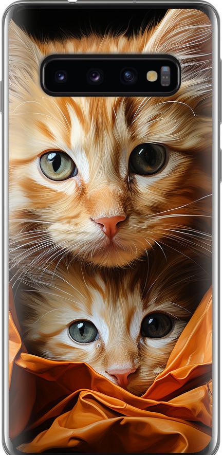 Чехол на Samsung Galaxy S10 Котики 2 (5664t-1640-42517)