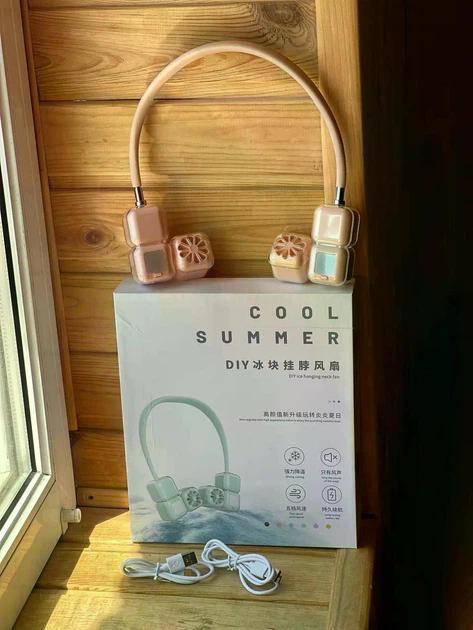 Вентилятор шийний AND LY-955 Рожевий (205/4268)