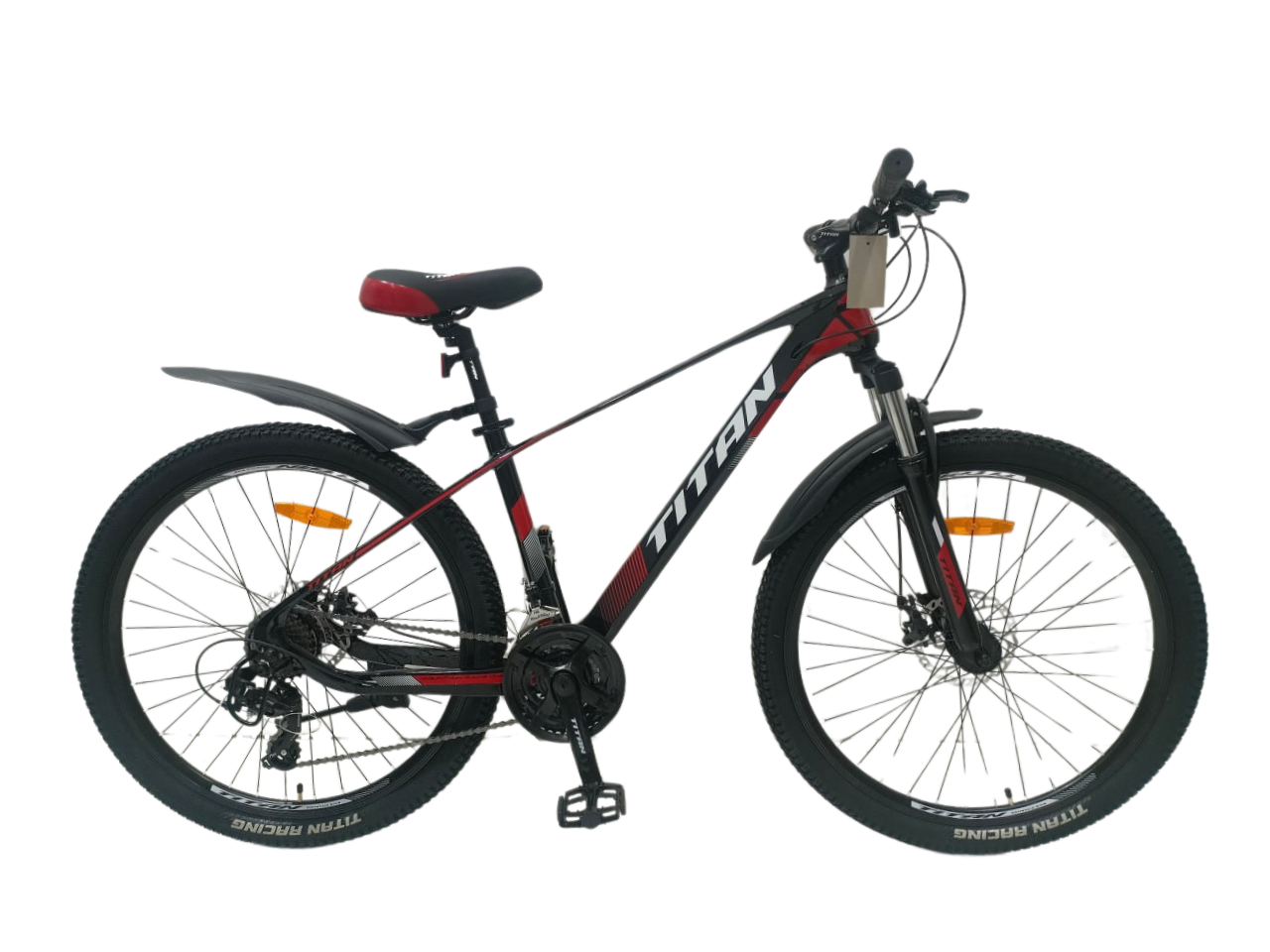 Велосипед Titan Shadow 2024 26" 15,5" Черный/Красный (2437705792)