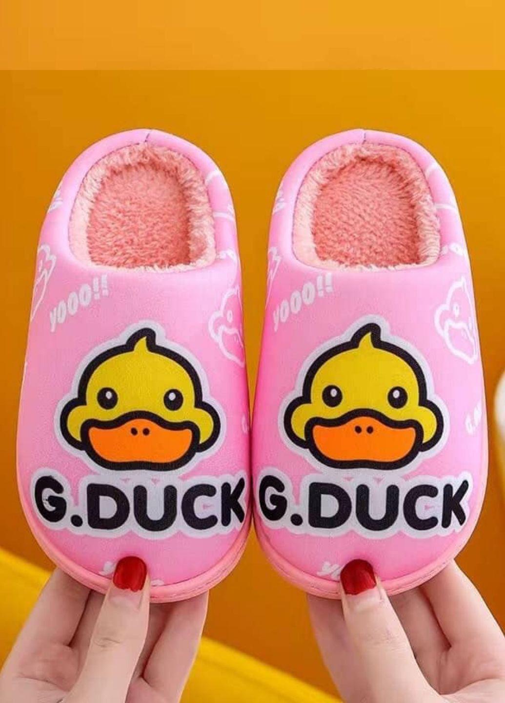 Тапочки детские Duck р. 38 23 см Розовый (7019) - фото 3 Тапочки детские Duck р. 38 23 см Розовый (7019) - фото 3
