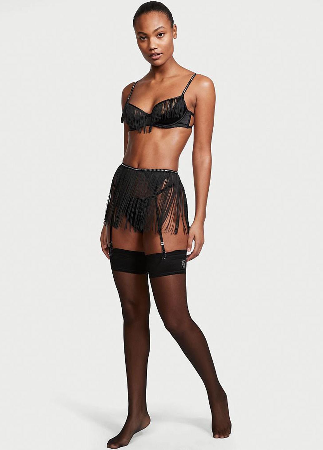 Чулки Victoria's Secret L Черный (000108917QB4L)