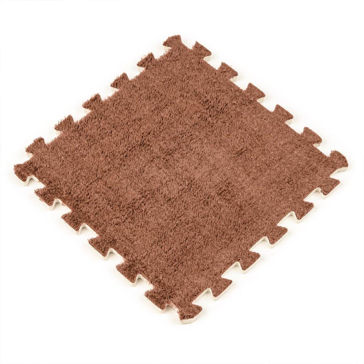 Підлога-пазл плюшевий 30х30х1см Коричневий (D SW-00002082) - фото 1 Підлога-пазл плюшевий 30х30х1см Коричневий (D SW-00002082) - фото 1