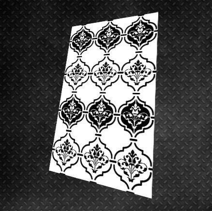 Трафарет многоразовый DFA Восточный узор 32 для штукатурки и краски (V00032)