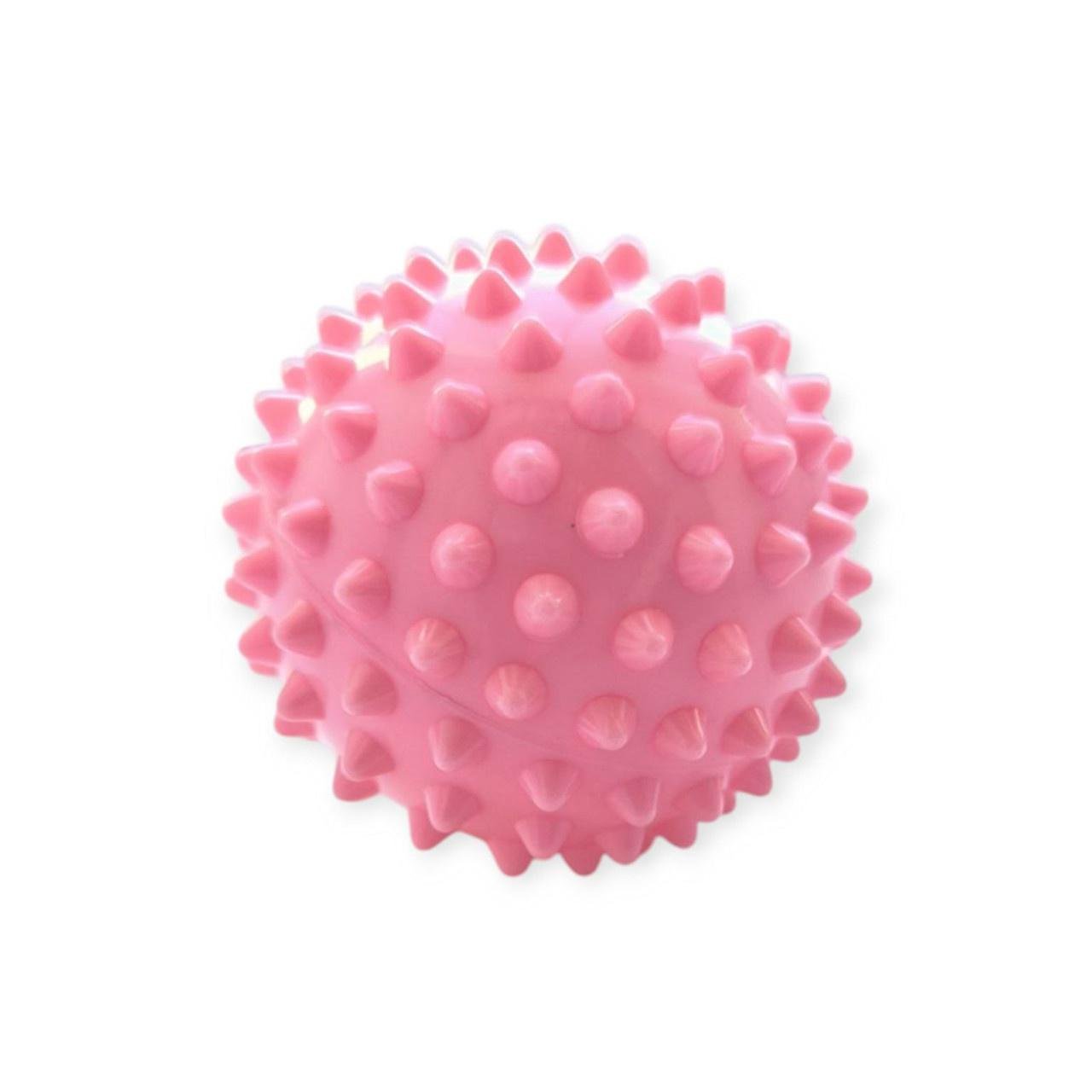 М'яч масажний для стоп та тіла Spiky Ball МФР шипований жорсткий 7 см Рожевий