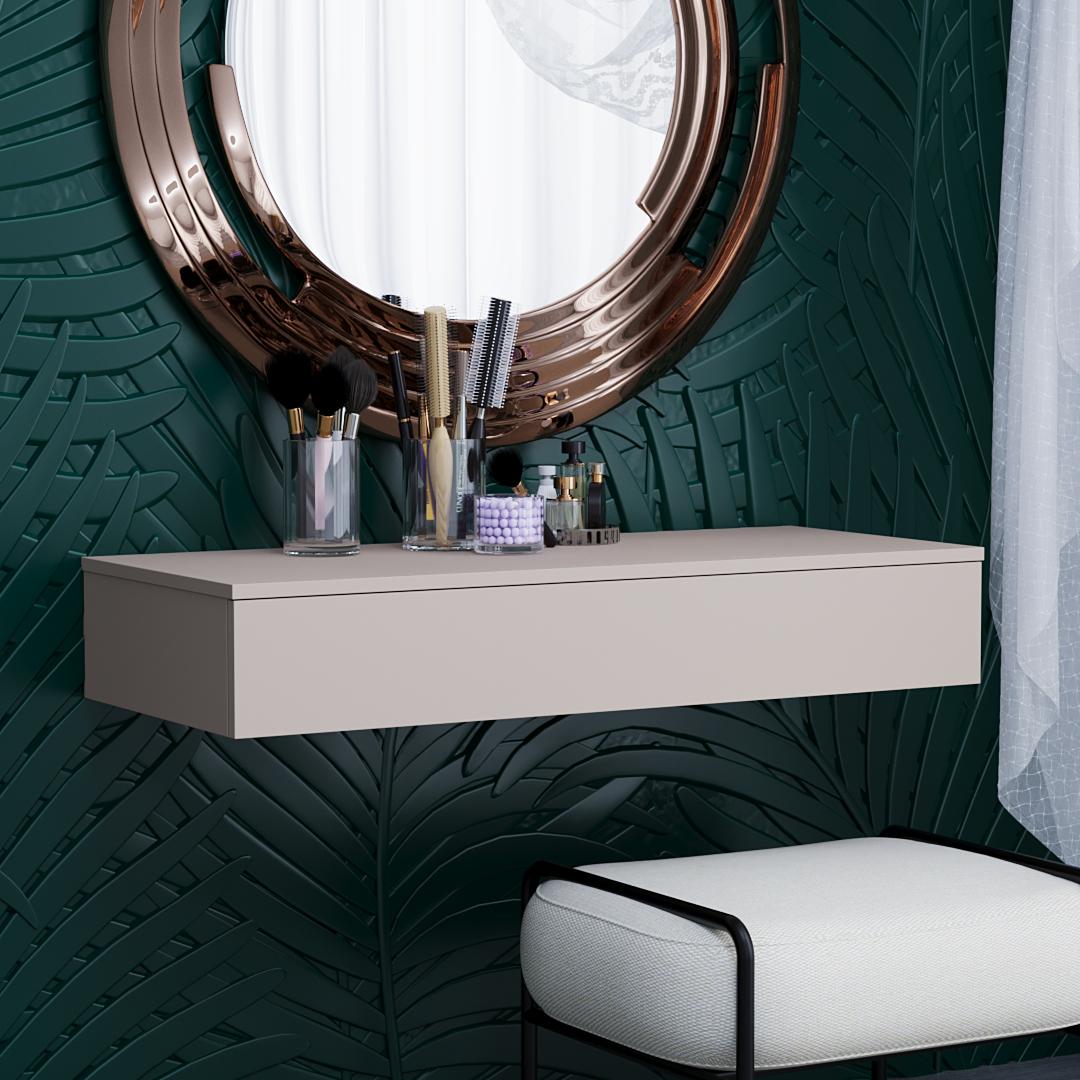 Туалетний Столик навісний DiPortes Кс-11 Бостон 100/17/42 см Кашемір (01359) Туалетний Столик навісний DiPortes Кс-11 Бостон 100/17/42 см Кашемір (01359)