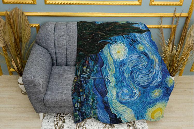 Плед PromoZP Картина плюш двухслойный 135х150 см (111536-1)