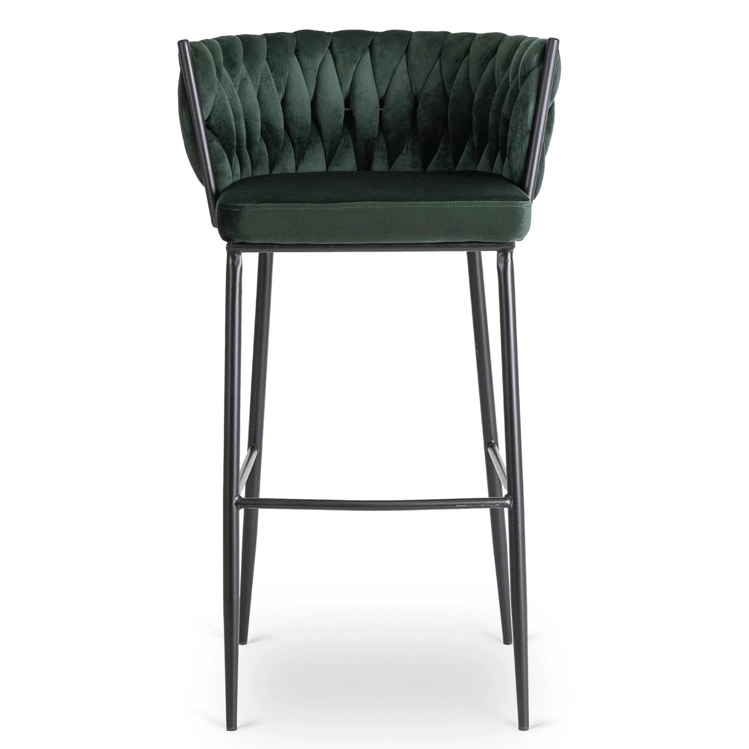 Барный стул Mebel Elite FLORES Welur Зеленый (ME.FLORES/Z/CZ/V/H) - фото 6 Барный стул Mebel Elite FLORES Welur Зеленый (ME.FLORES/Z/CZ/V/H) - фото 6