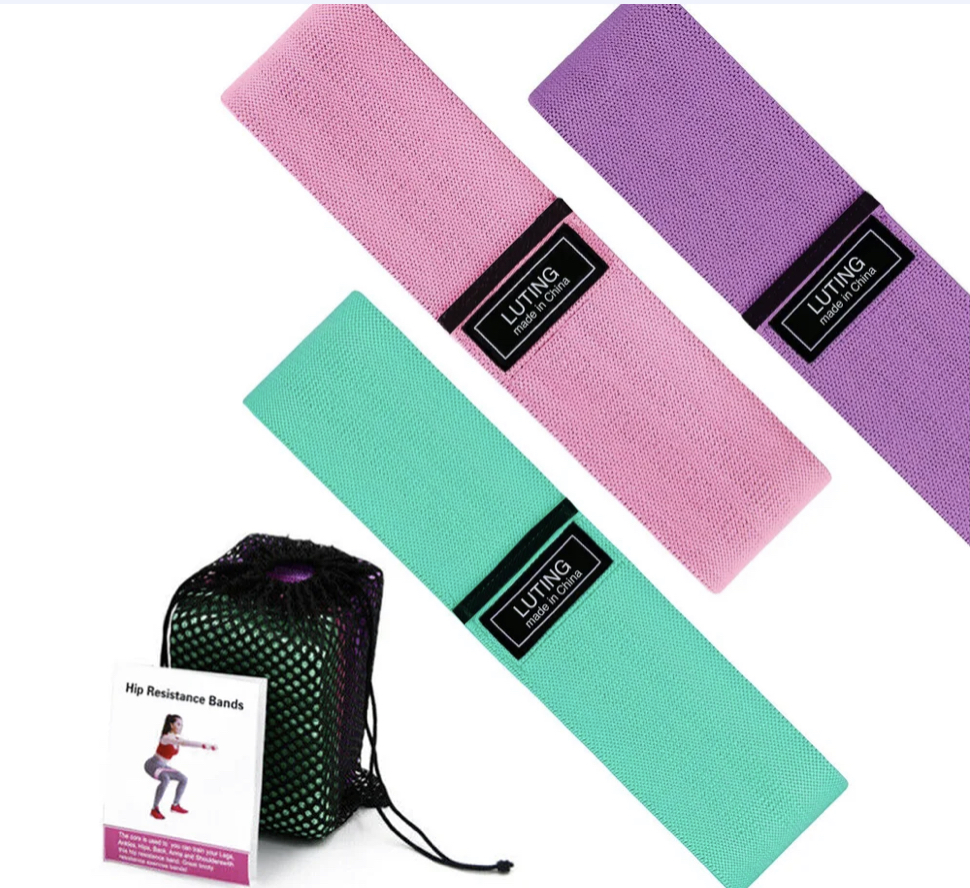 Набор тканевых резинок для фитнеса Hip Resistance Band DL161 3 шт. - фото 5