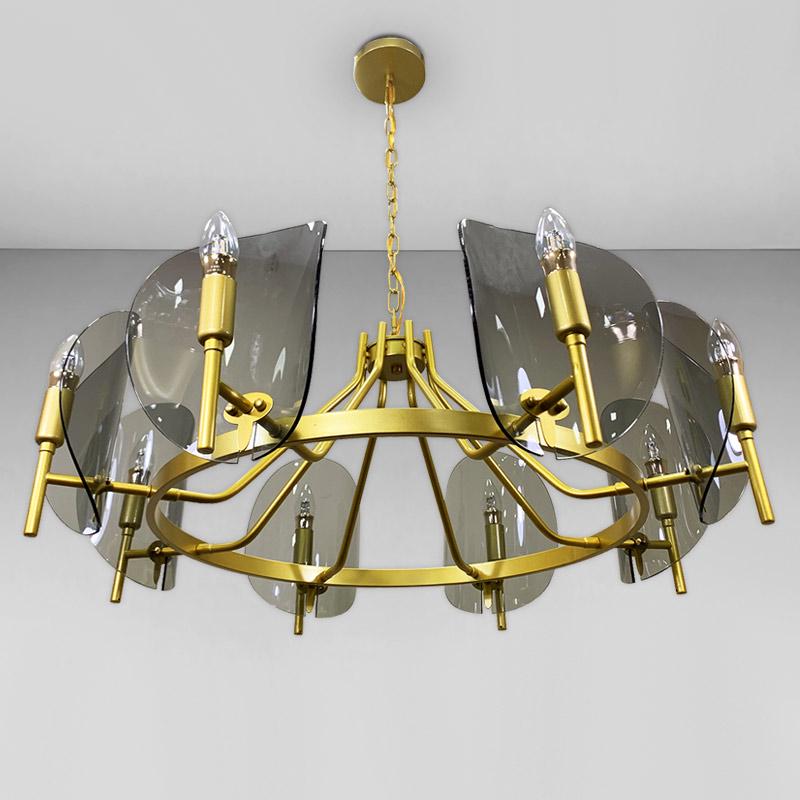 Люстра подвесная свечи Light House LS-18085-8 Золото/Черный