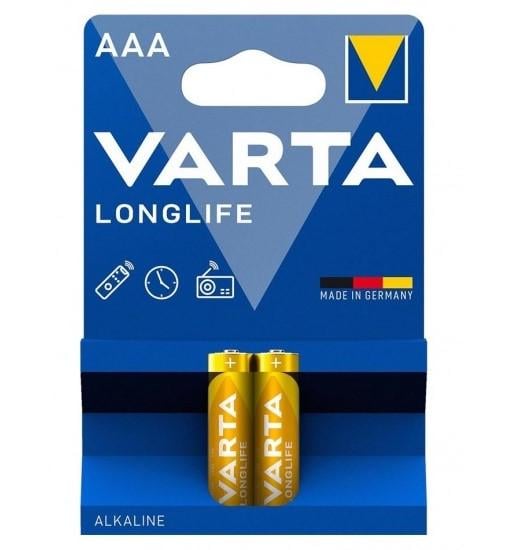 Батарейка Varta Longlife AAA 1,5-1,55V 2 шт. (26938343)