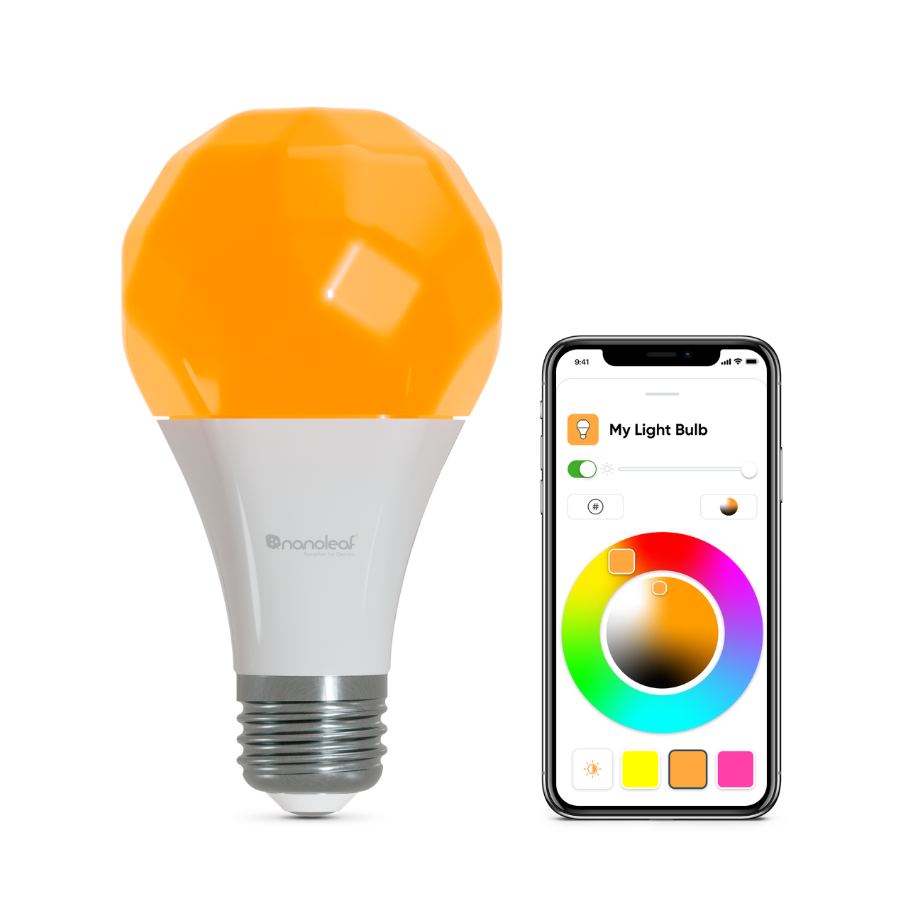 Умная лампа Nanoleaf Essentials E27 9W Apple Homekit (1344849439) - фото 3