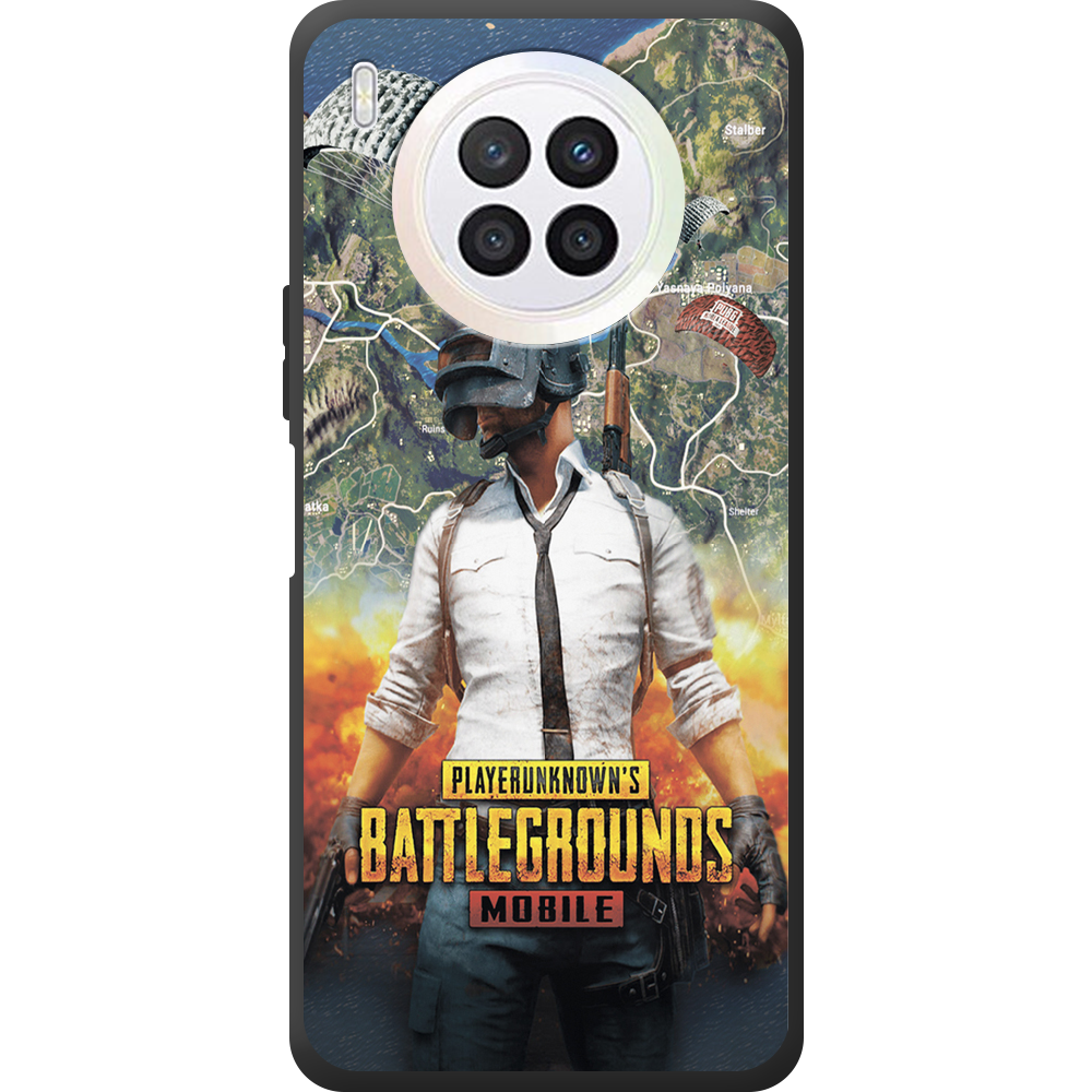 Чехол BoxFace Huawei Nova 8i PUBG Mobile Черный силикон (43692-up2309-44633)