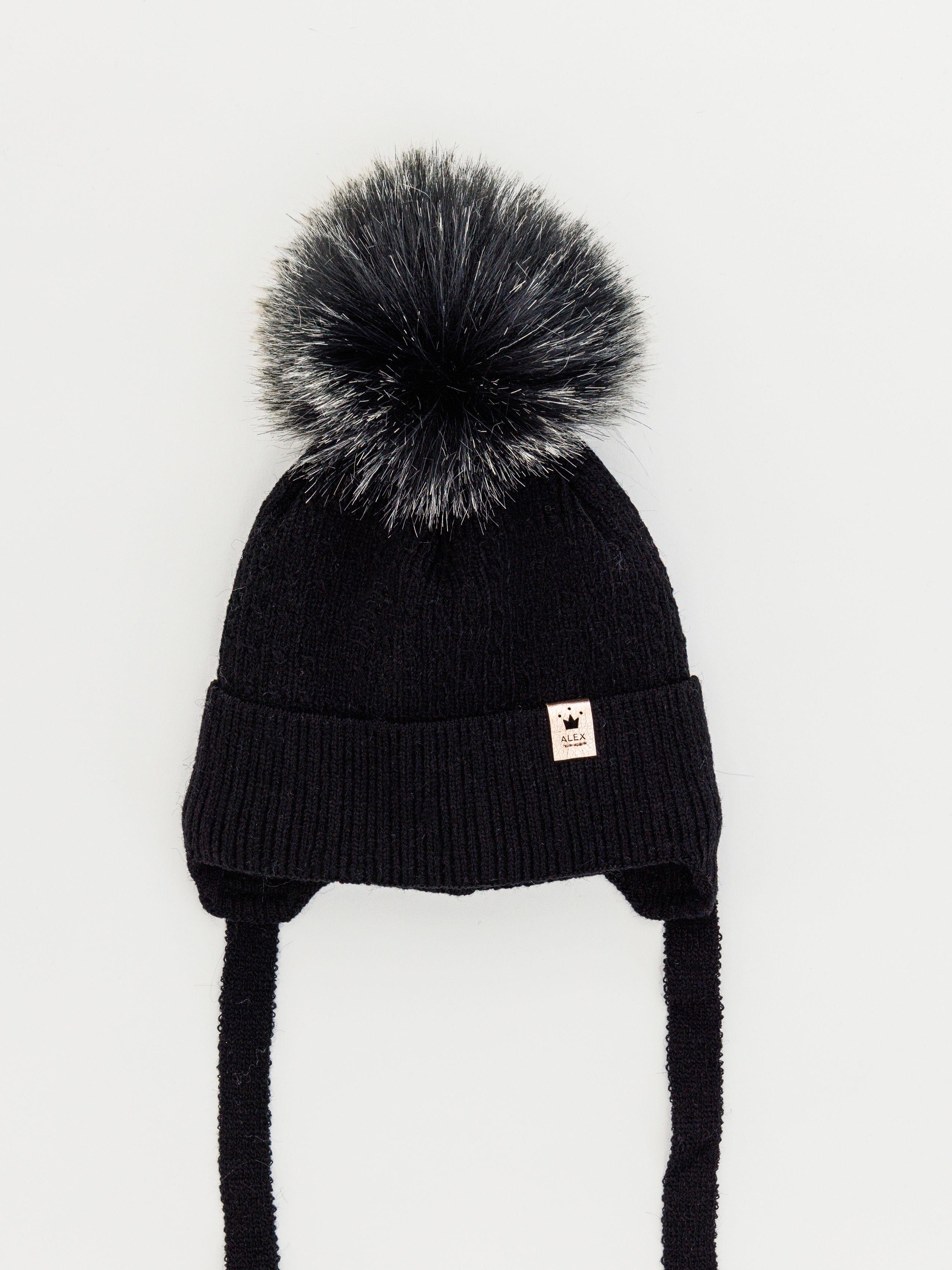 Шапка для девочки Корона K31 хлопок 44-46 см Черный