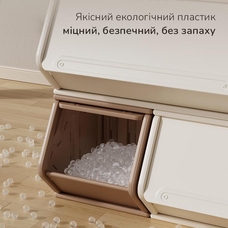 Ящик для игрушек Lumpurini Tabita модульный S Белый (4c414722) - фото 7 Ящик для игрушек Lumpurini Tabita модульный S Белый (4c414722) - фото 7